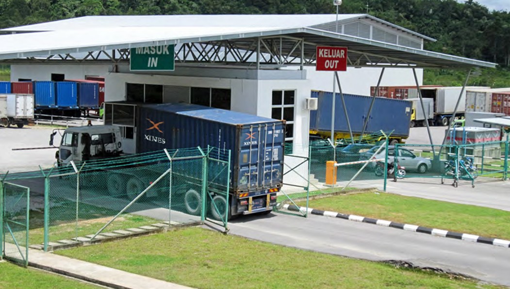 Port logistics containers